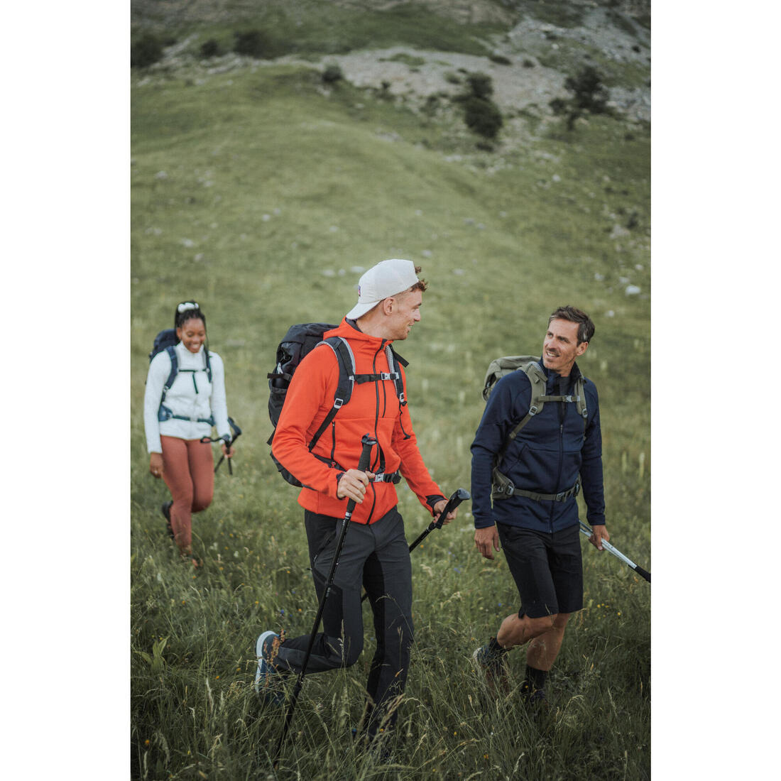 Men's Hiking Fleece Jacket - mh500 Hood