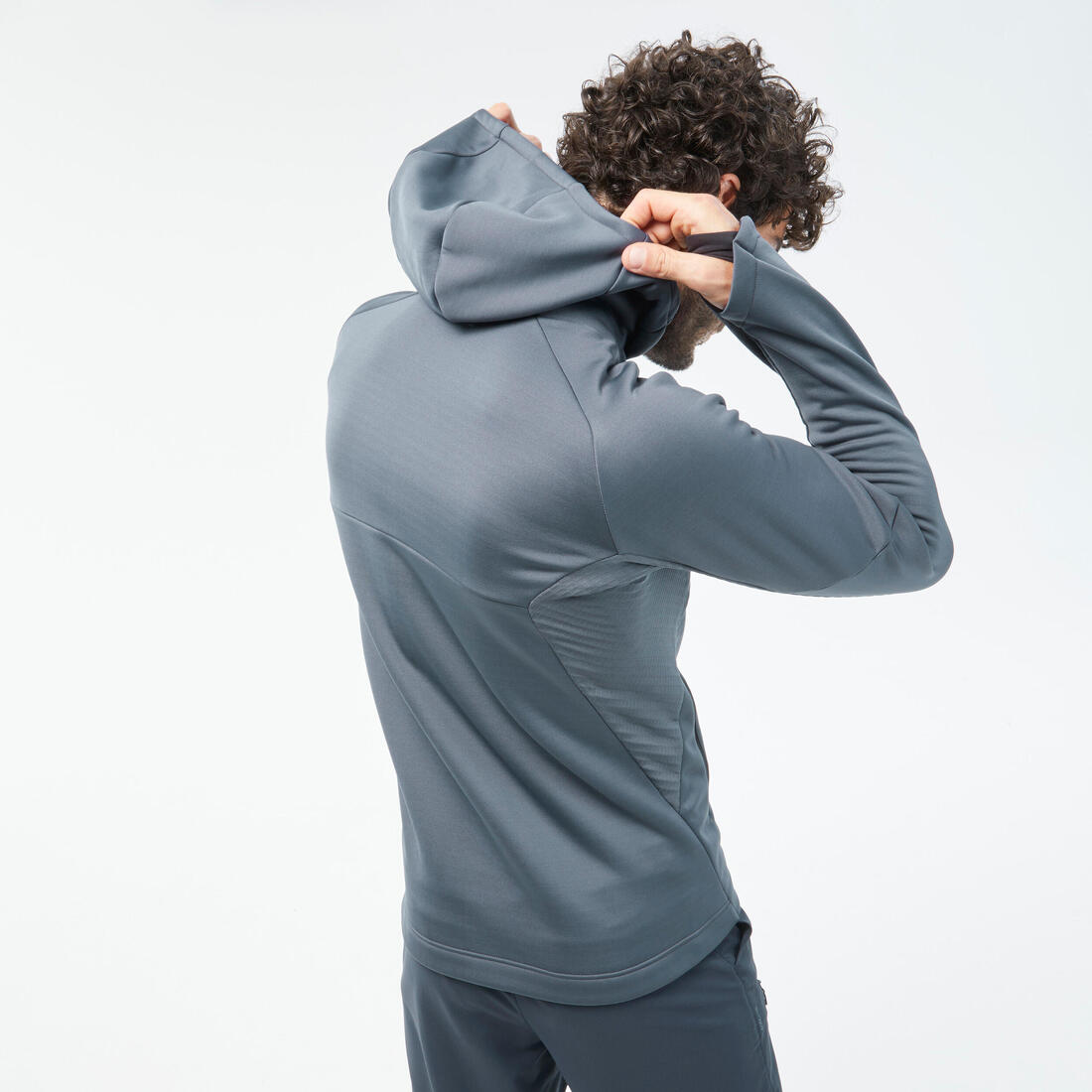 Men's Hiking Fleece Jacket - mh500 Hood