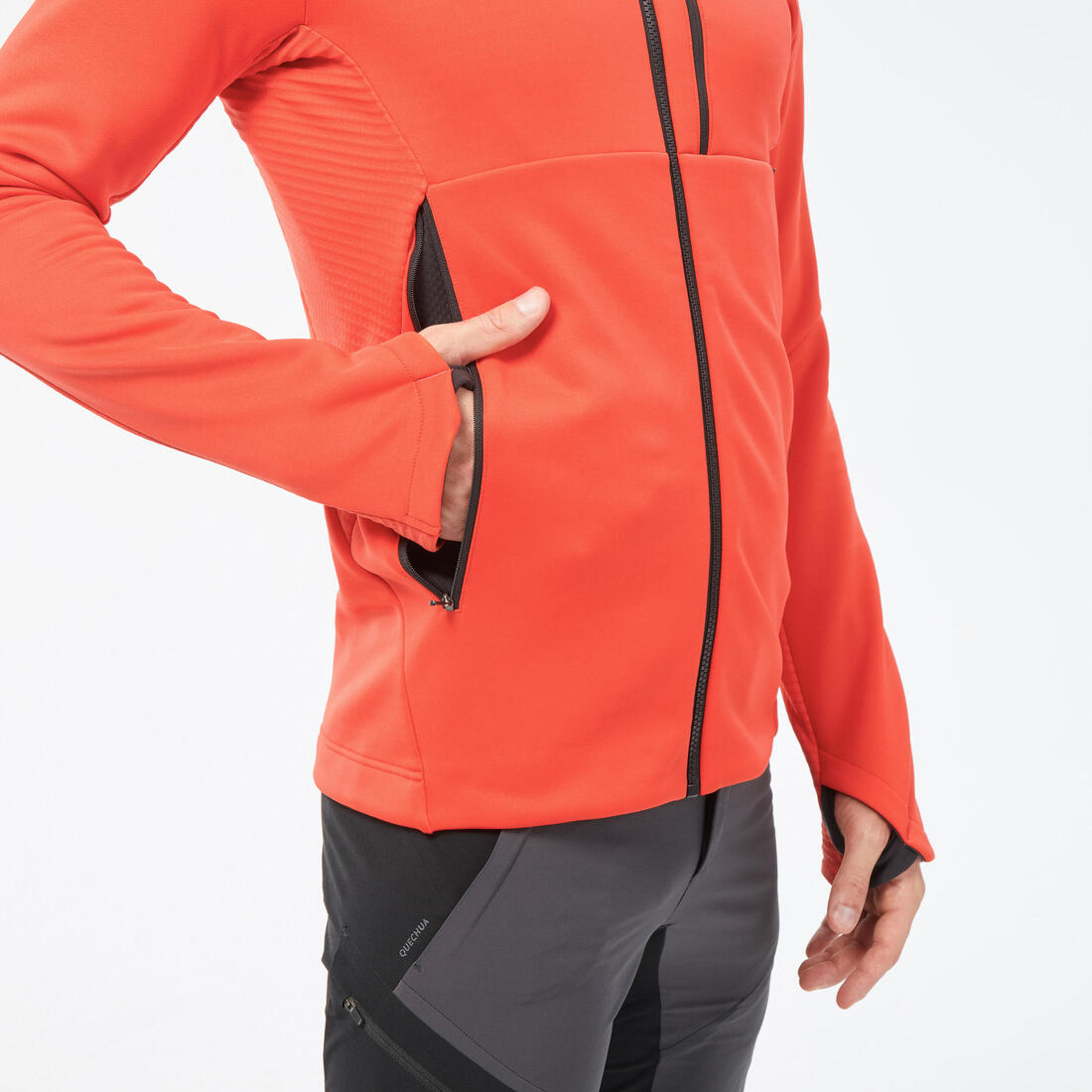 Men's Hiking Fleece Jacket - mh500 Hood