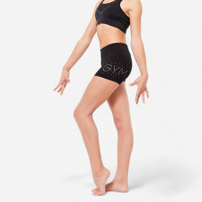Girls' Gym Shorts - Black Glitter, photo 8 of 6