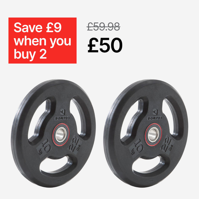 Rubber Weight Disc with Handles 28 mm 10 kg, photo 11 of 9