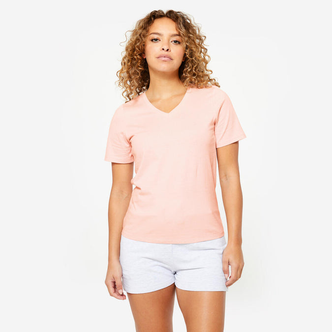 Women's V-Neck Cotton Fitness T-Shirt, photo 7 of 6