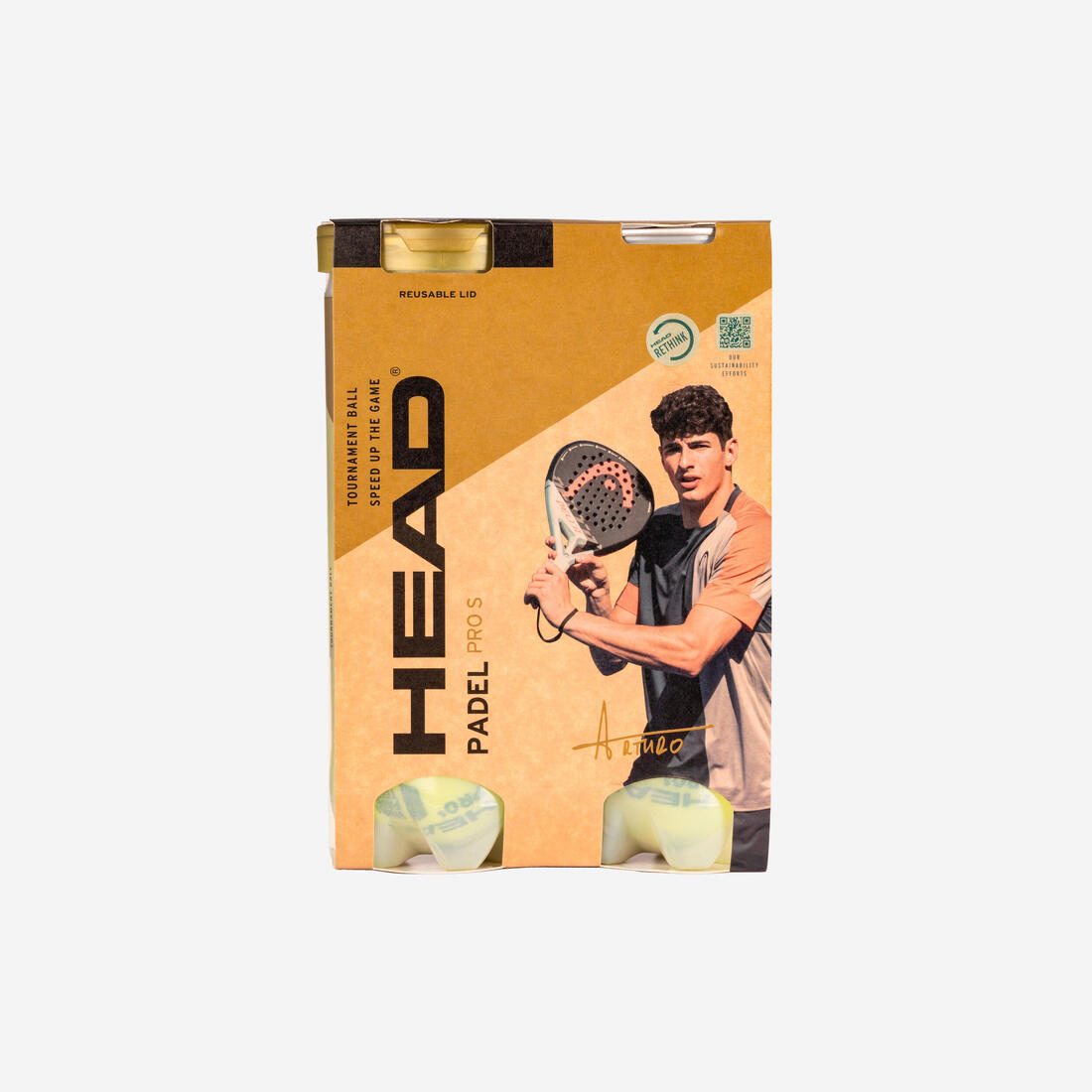 Pressurised Padel Balls Pro S - Bi-Pack of 3-Ball Tubes