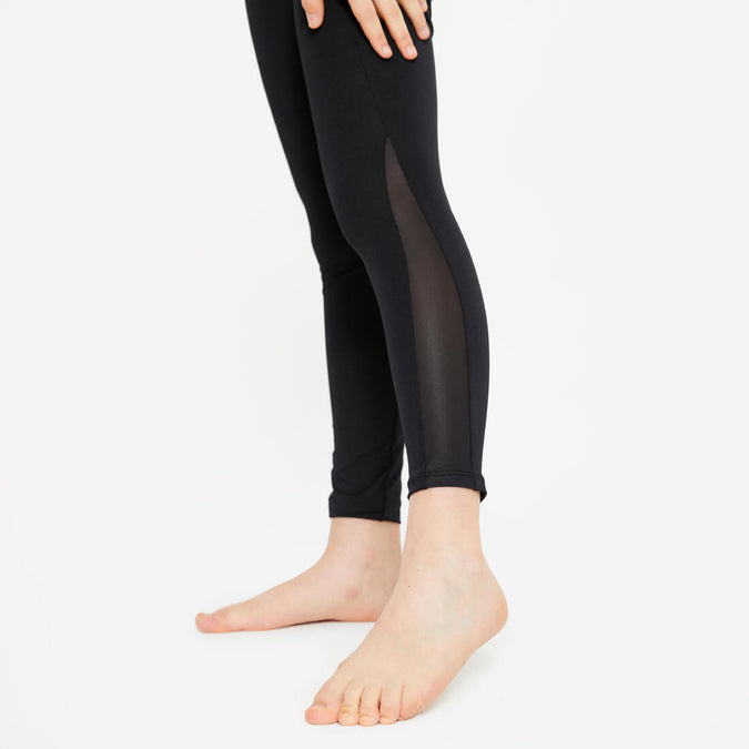 Girls' Sequin Gymnastics Leggings - Black, photo 9 of 6