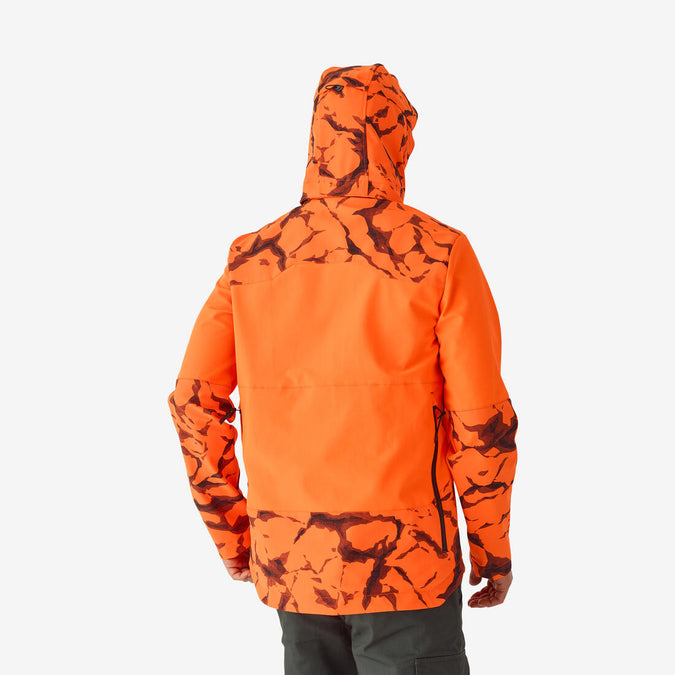 Hunting softshell jacket neon orange 500, photo 12 of 10