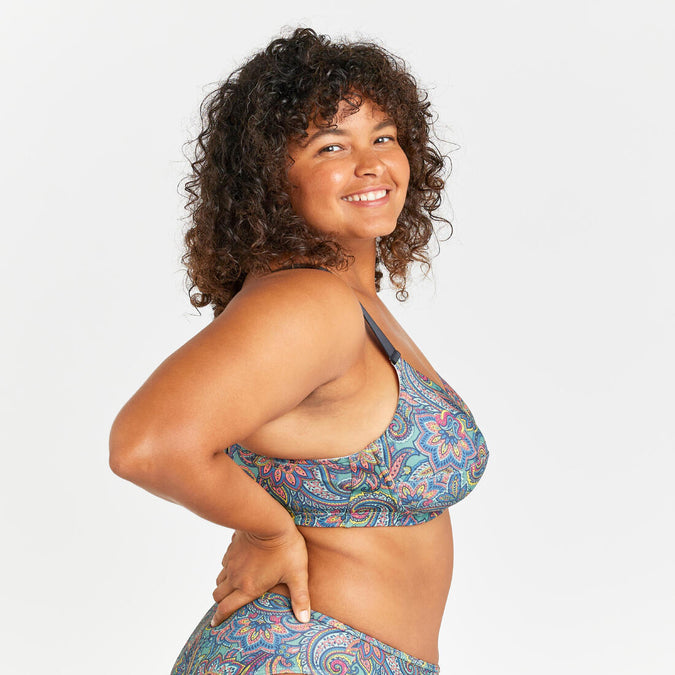 BALCONETTE SWIMSUIT TOP WITH COMFORTABLE FABRIC UNDERWIRE ASTRID - HIBISCO, photo 9 of 6