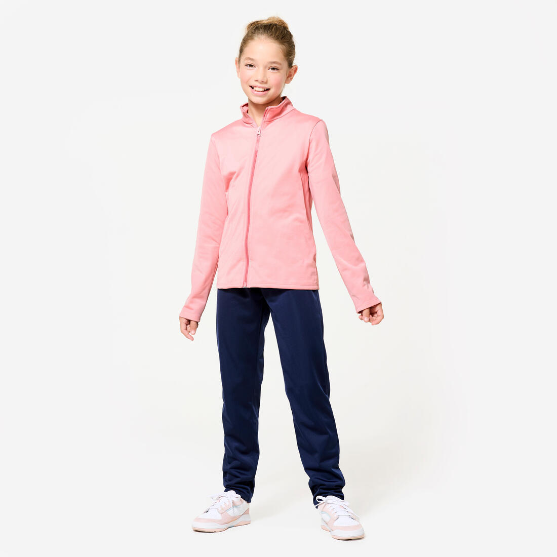 Kids' Breathable Synthetic Tracksuit Gym'y - Blue Top Bottoms