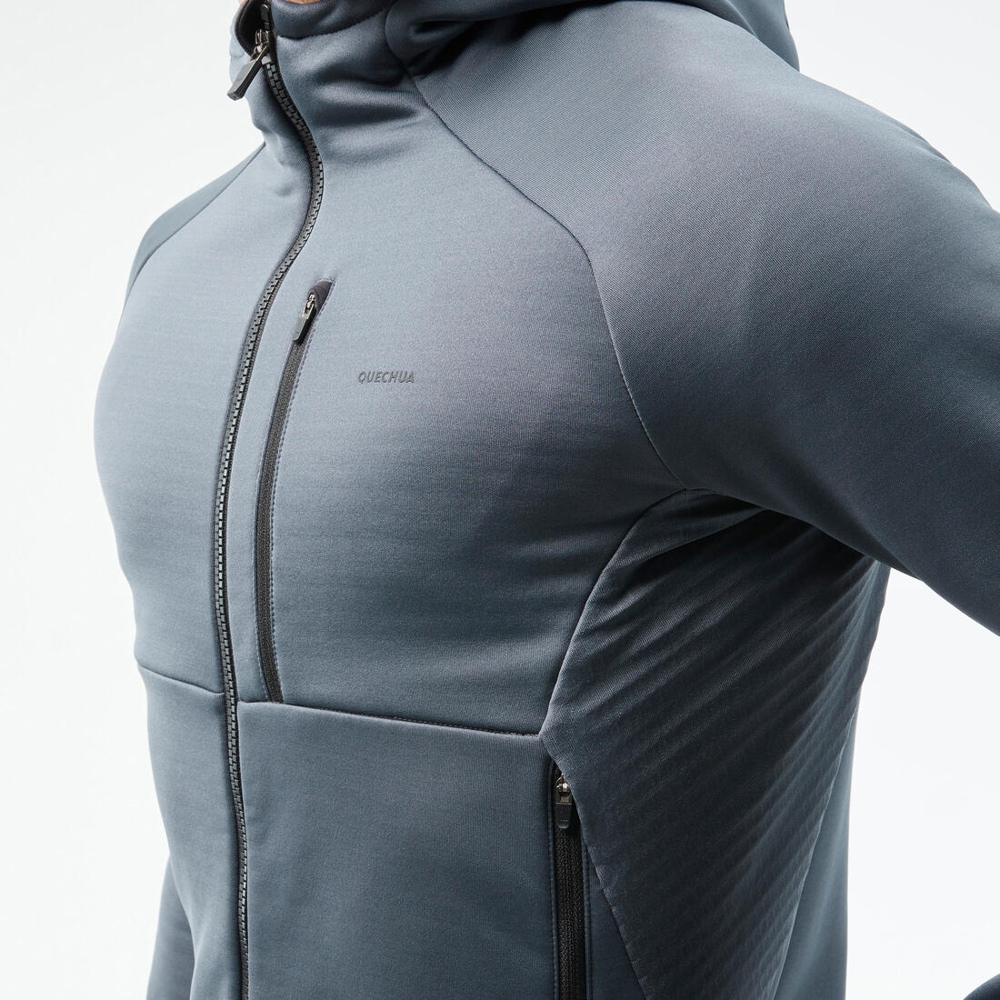 Men's Hiking Fleece Jacket - mh500 Hood