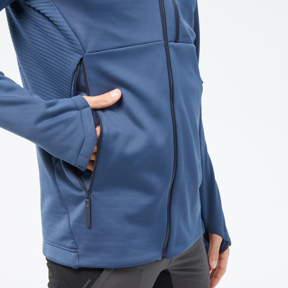Men's Hiking Fleece Jacket - mh500 Hood