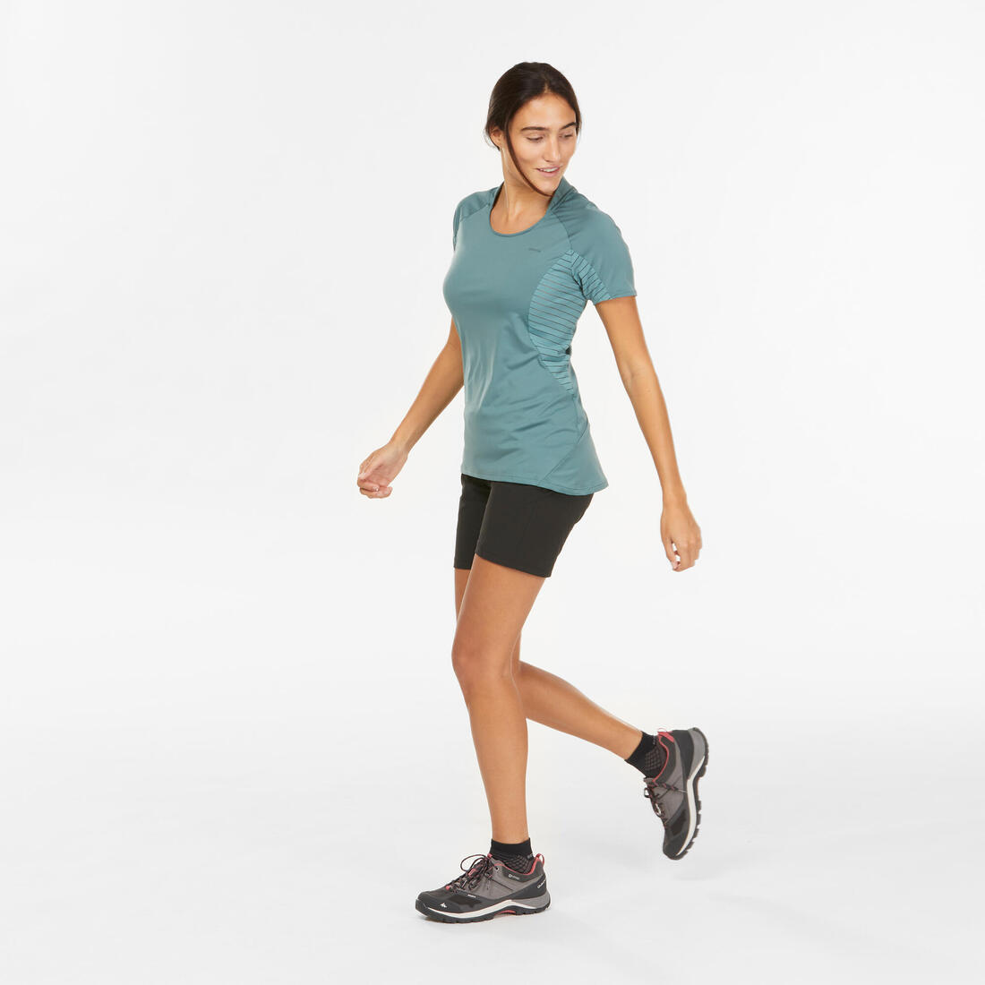 Women's Mountain Walking Short-Sleeved T-Shirt MH500 - Decathlon Cyprus
