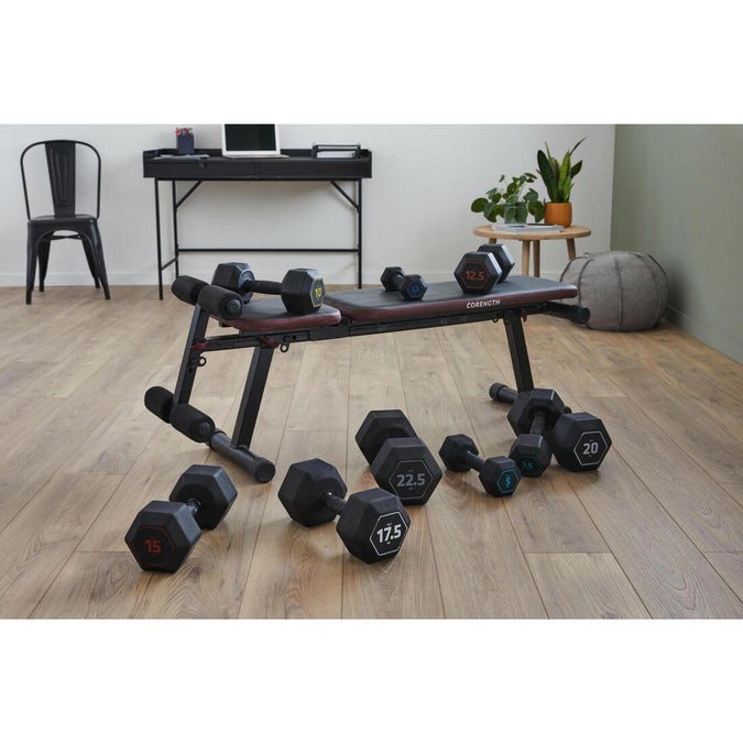 Cross Training And Bodybuilding Hex Dumbbell 5 kg - Black - Decathlon Cyprus, photo 7 of 4