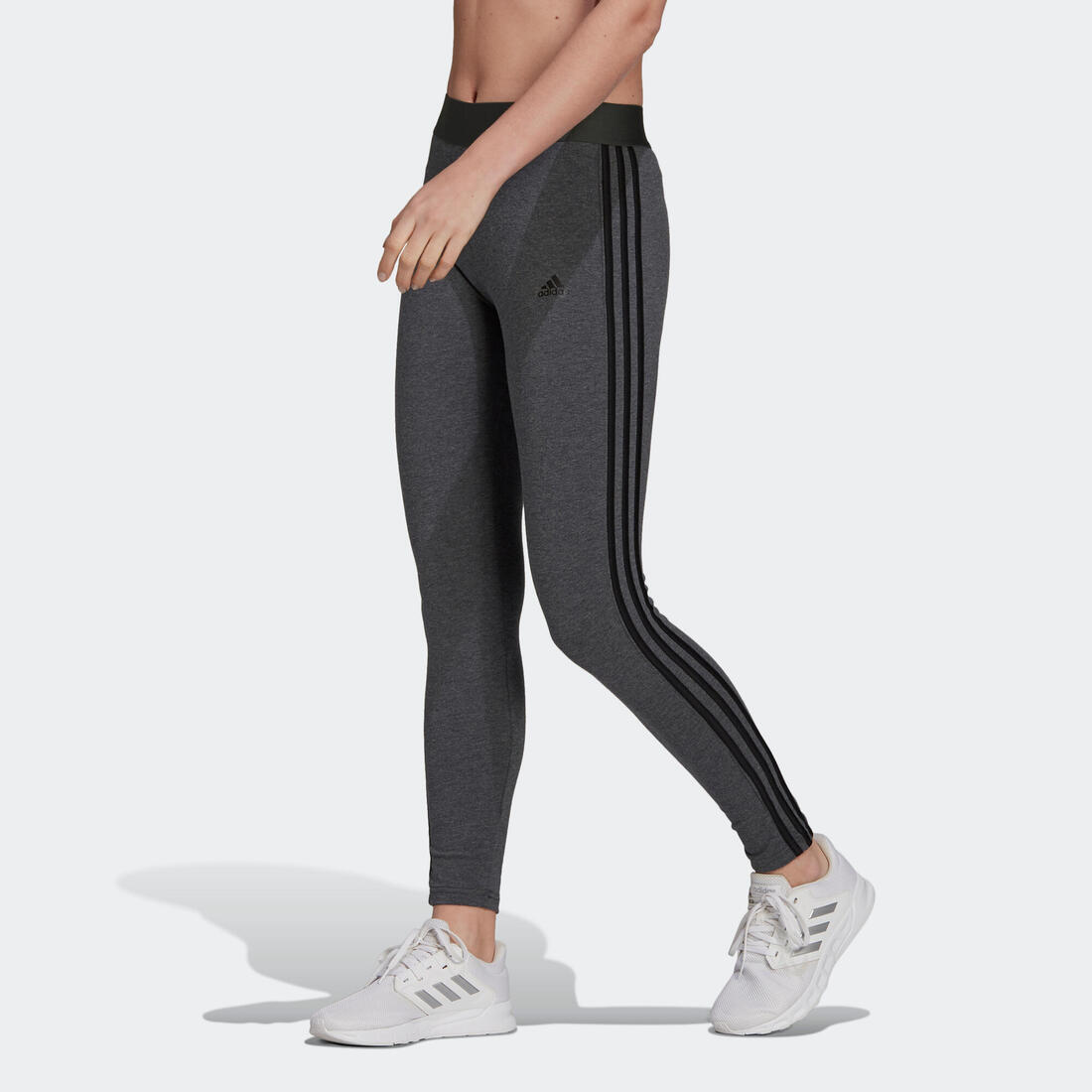 Women's Low-Impact Fitness Leggings - Grey - Decathlon Cyprus