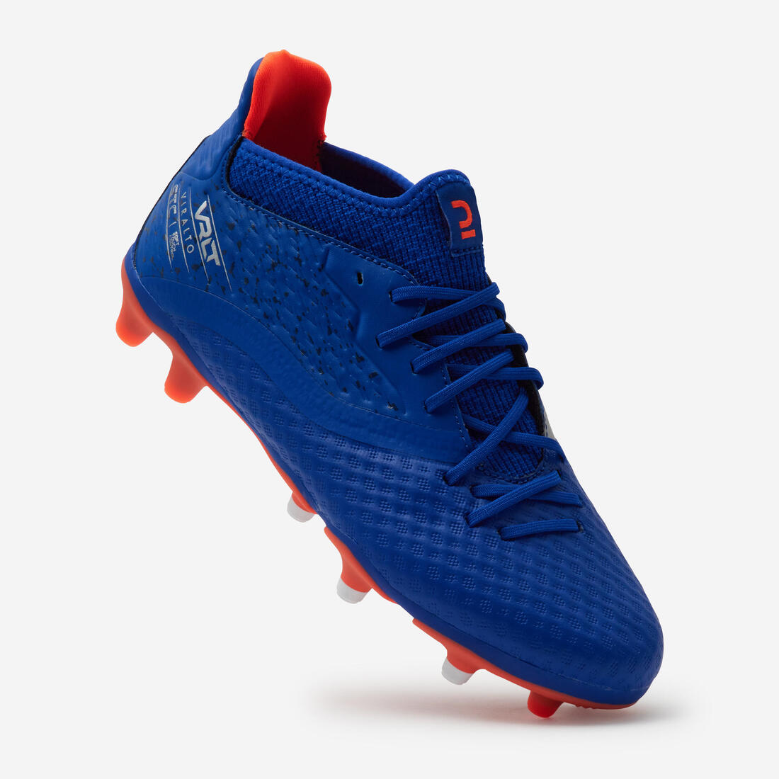 Kids' Lace-Up Football Boots Viralto III FG - Blue/Neon - Decathlon Cyprus
