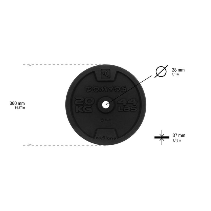 28 mm Cast Iron Weight Training Weight - Decathlon Cyprus, photo 13 of 9