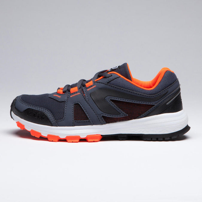 KIDS KIPRUN GRIP RUNNING & ATHLETICS SHOES - GREY AND BLACK NEON - Decathlon Cyprus, photo 16 of 14