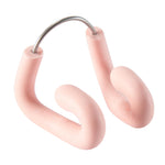 SWIMMING ADJUSTABLE STAINLESS STEEL-LATEX NOSE CLIP - PASTEL PINK - Decathlon Cyprus