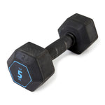 Cross Training And Bodybuilding Hex Dumbbell 5 kg - Black - Decathlon Cyprus