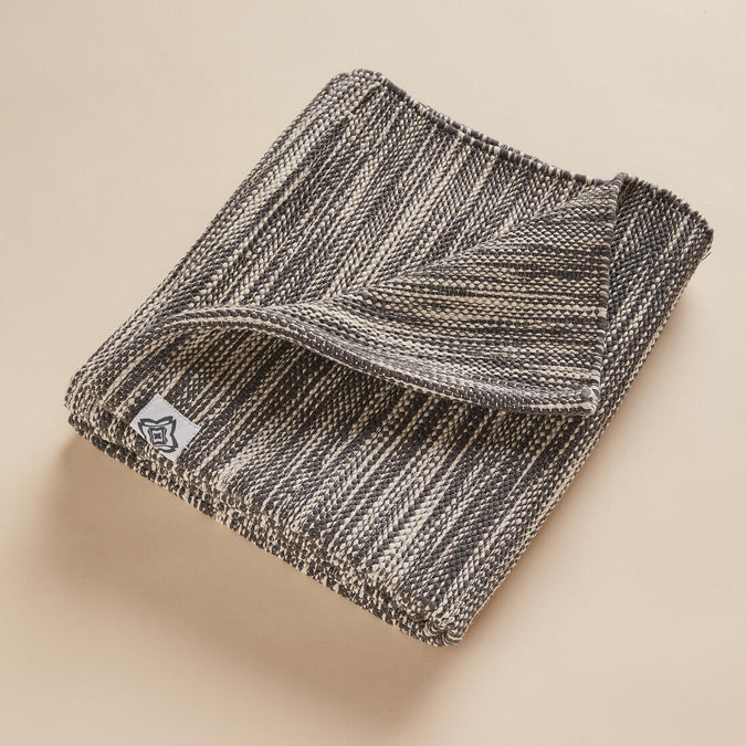 Gentle Yoga Cotton Mat/Over-Mat 183 cm ⨯ 68 cm ⨯4 mm - Mottled Grey - Decathlon Cyprus, photo 10 of 6
