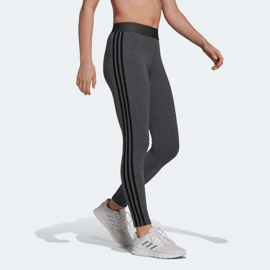 Women's Low-Impact Fitness Leggings - Grey - Decathlon Cyprus