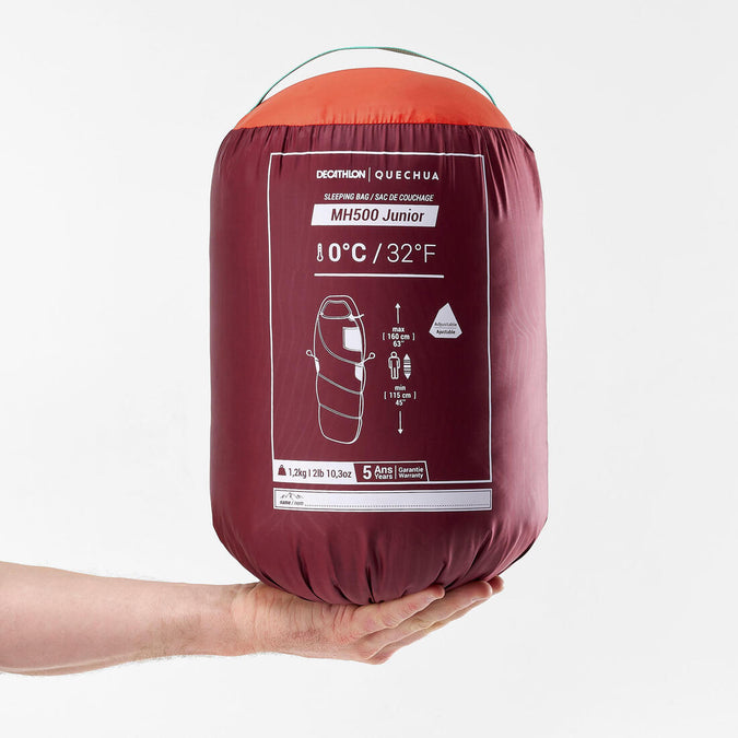 Children's Sleeping Bag MH500 0°C - red - Decathlon Cyprus, photo 10 of 8