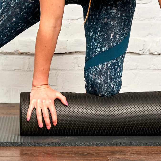 Fitness Foam Roller Length 90 cm Diameter 15 cm - Black - Decathlon Cyprus, photo 7 of 4