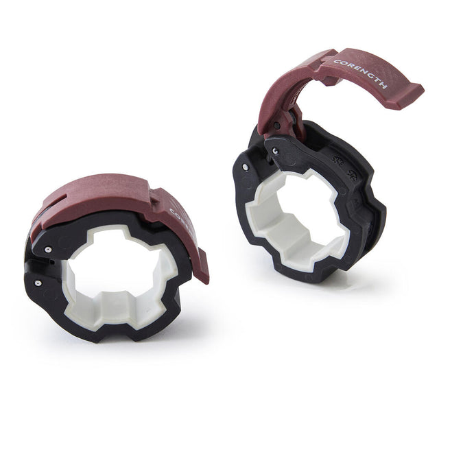 Pair of Weight Training Disc Collars - 28 mm - Decathlon Cyprus, photo 6 of 4