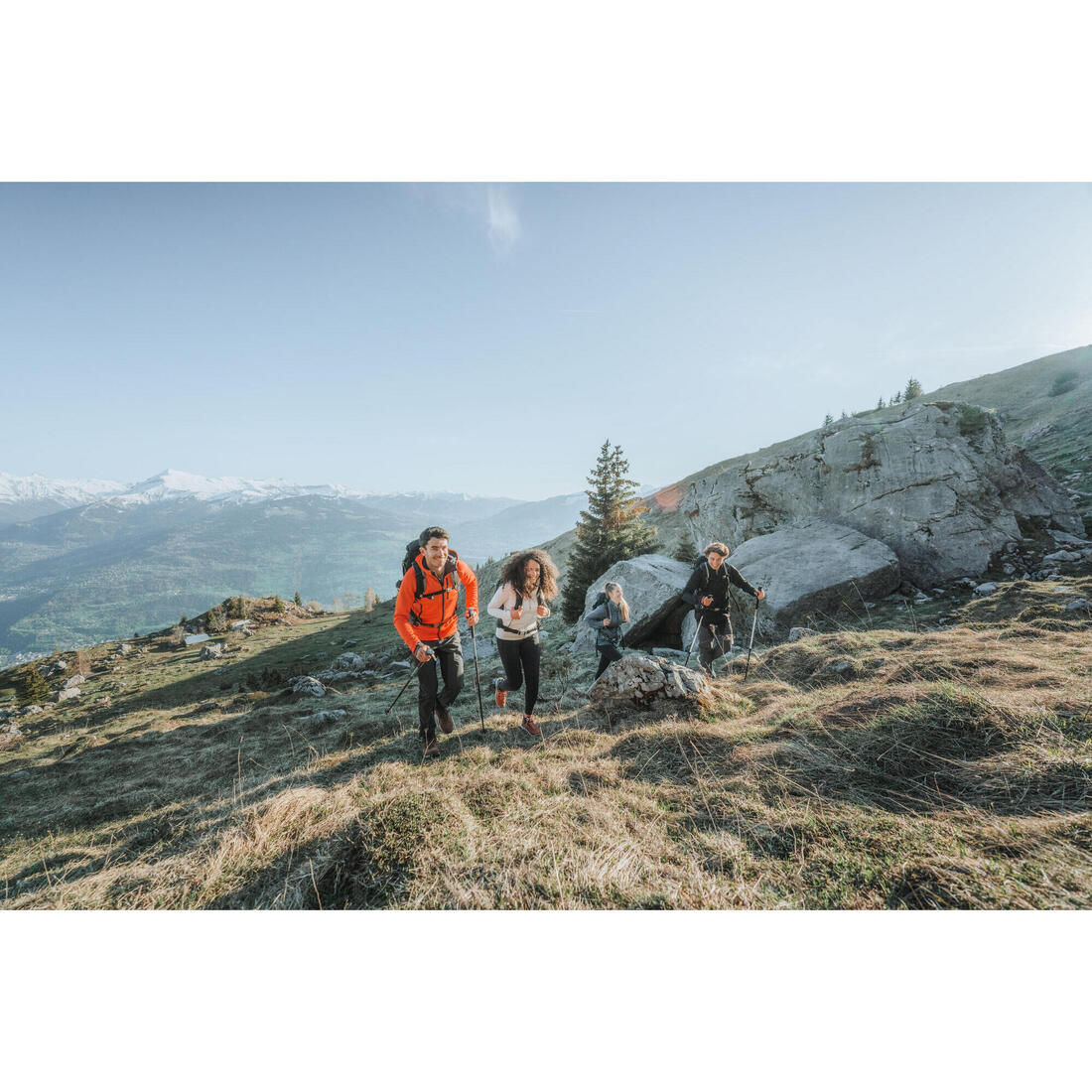 Men's Hiking Fleece Jacket - mh500 Hood