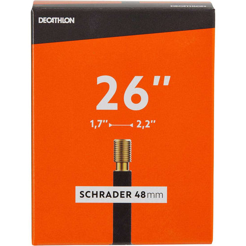 





26x1.7-2.2 Bike Inner Tube - Schrader - Decathlon Cyprus