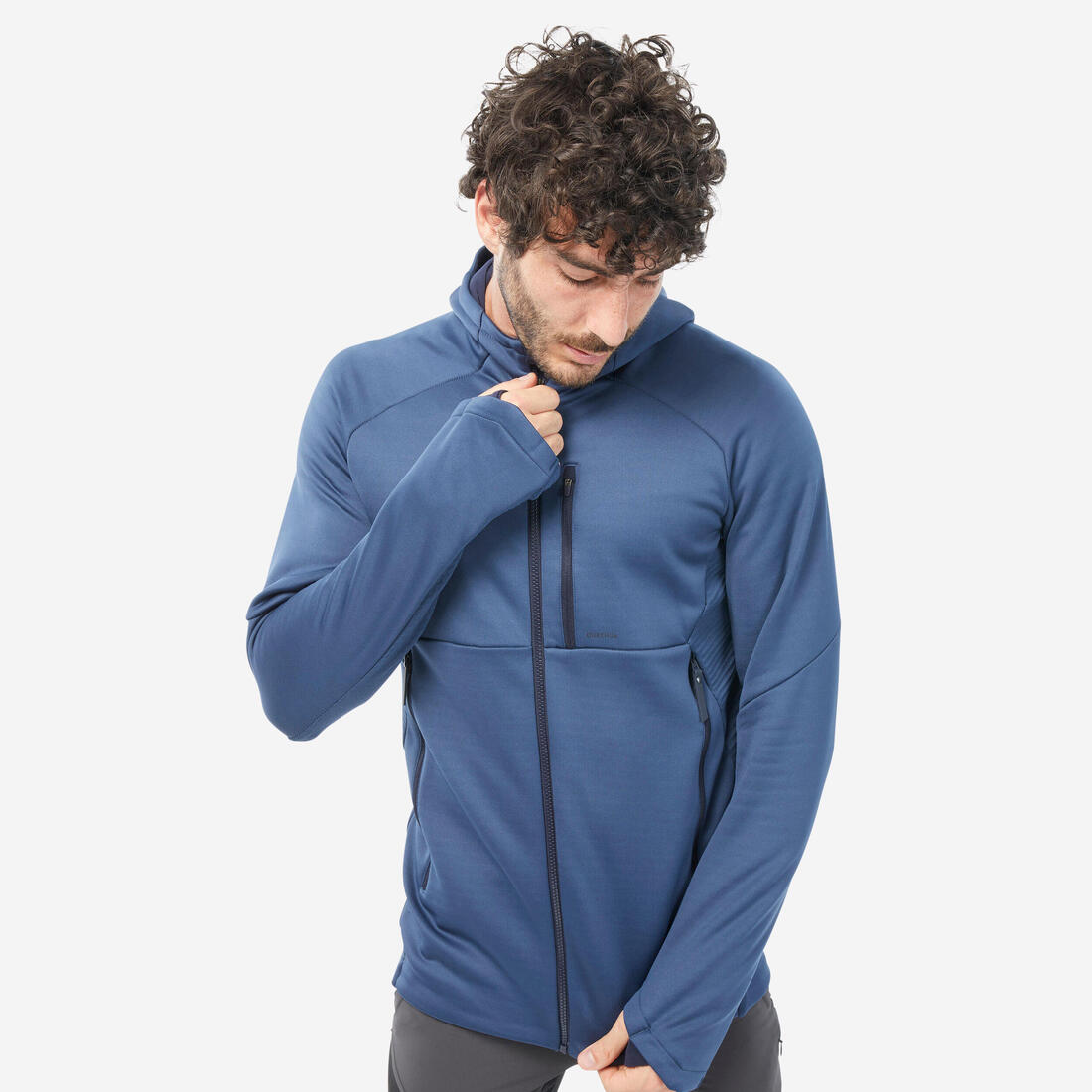 Men's Hiking Fleece Jacket - mh500 Hood