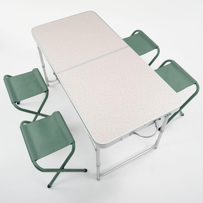 





FOLDING CAMPING TABLE - 4 STOOLS - 4 TO 6 PEOPLE, photo 11 of 11