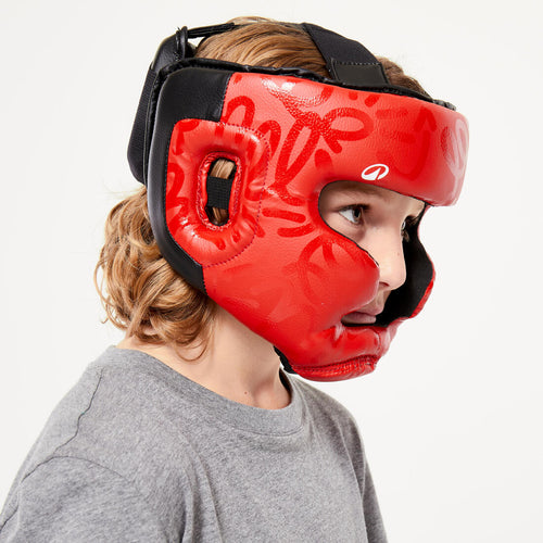 





Kids' Boxing Full Face Headguard - Red