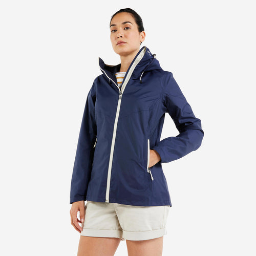 





Women's waterproof windproof sailing jacket 100