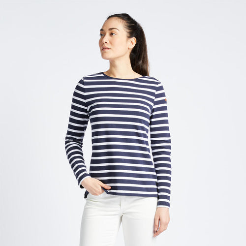 





Women's long-sleeved traditional sailing T-shirt 100