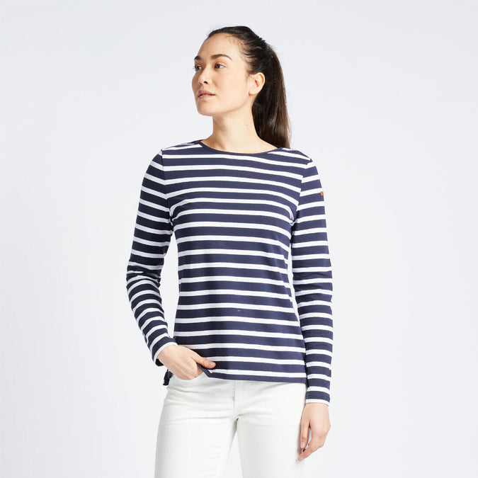 





Women's long-sleeved traditional sailing T-shirt 100, photo 1 of 8