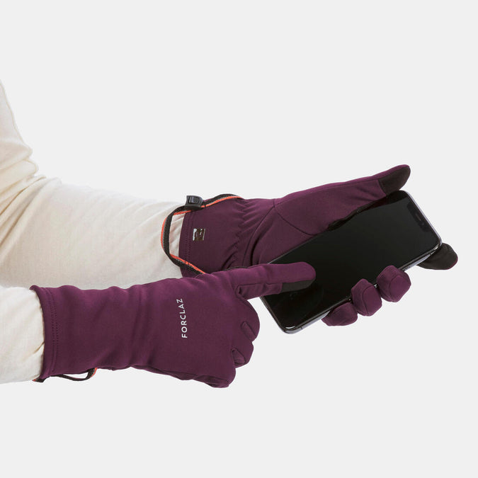 





Adult mountain trekking tactile stretch gloves - MT500, photo 6 of 9