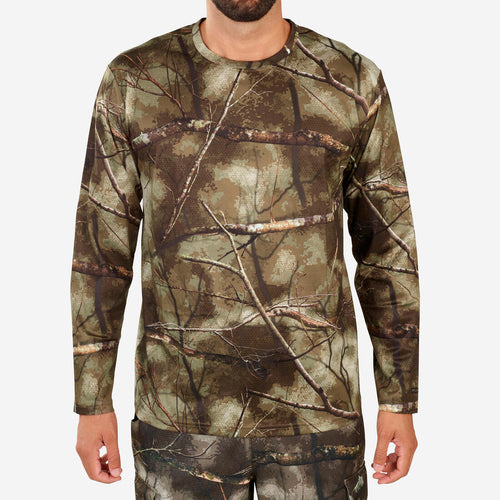 





Breathable Long Sleeve T-shirt - Woodland Camo