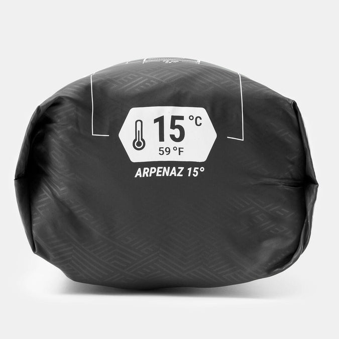 





CAMPING SLEEPING BAG - ARPENAZ 15°, photo 6 of 9