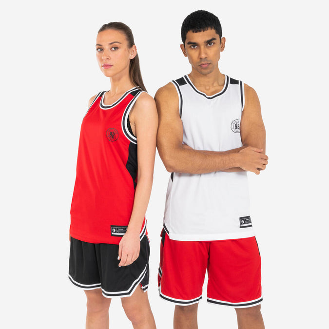 





Men's/Women's Reversible Sleeveless Basketball Jersey T500R - Grey/Black Buzzer, photo 1 of 12