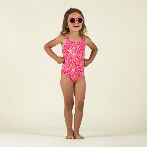 





Baby Girl's One-Piece Swimsuit - Blue Animal Print