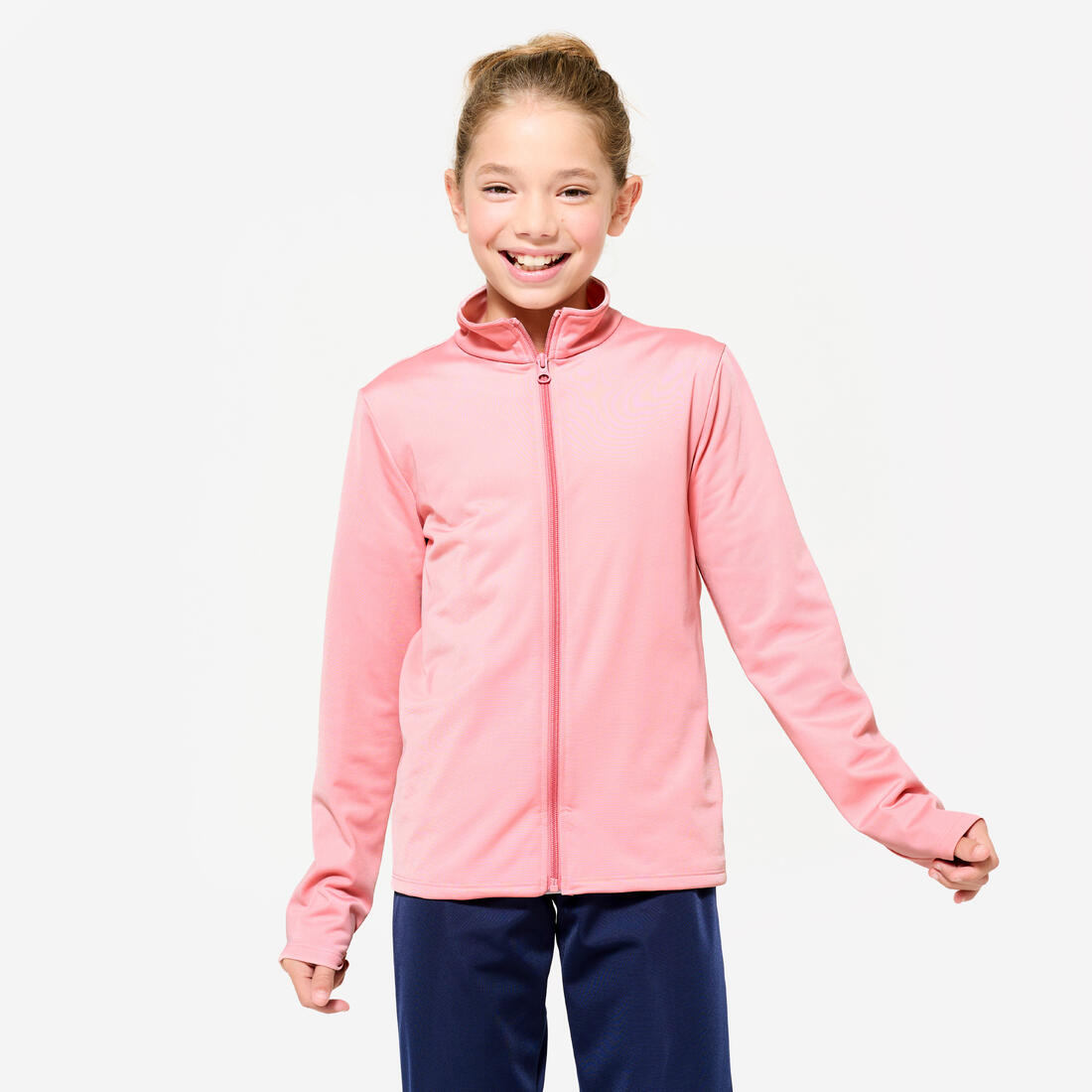 Kids' Breathable Synthetic Tracksuit Gym'y - Blue Top Bottoms