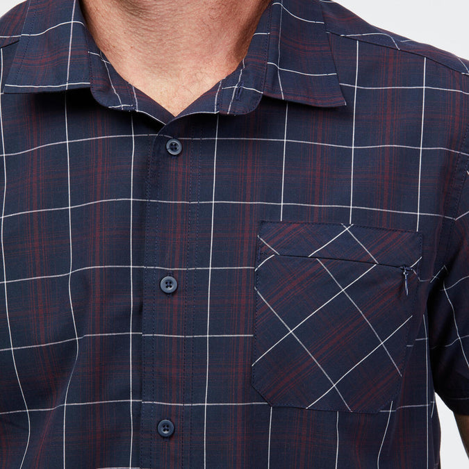





Men’s short-sleeved plan travel trekking shirt TRAVEL 100, photo 5 of 7