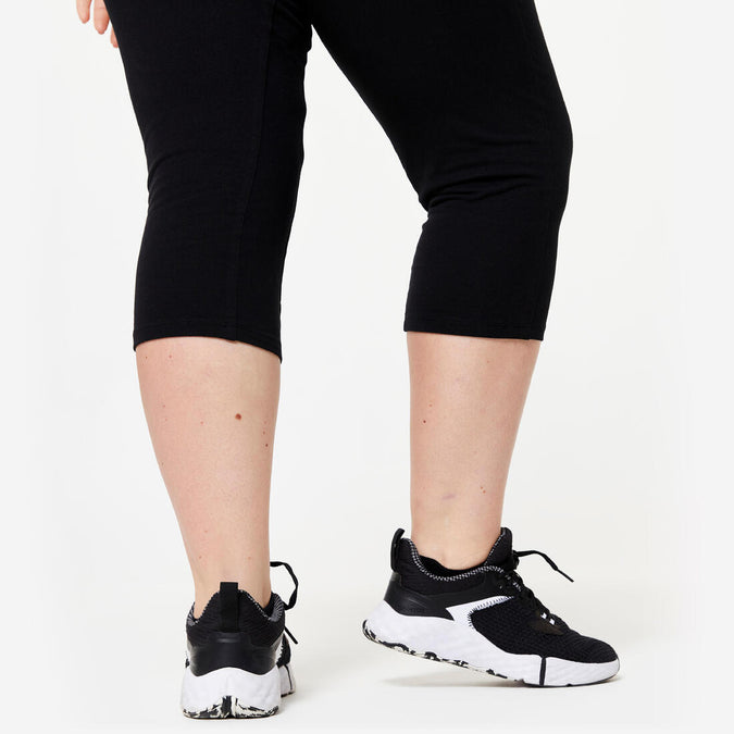





Women's Fitness Cropped Bottoms 500 with Pockets - Black, photo 8 of 8