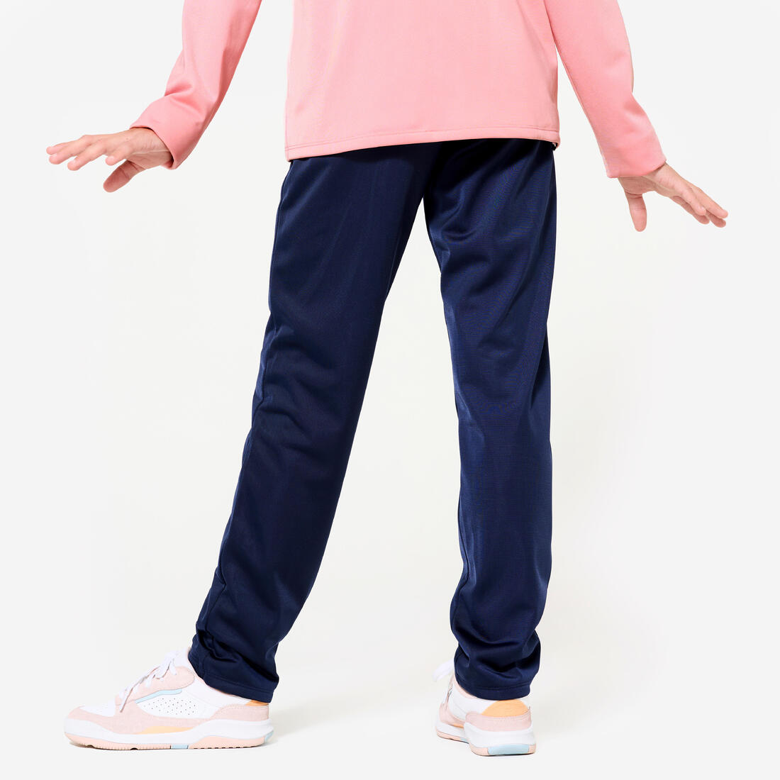Kids' Breathable Synthetic Tracksuit Gym'y - Blue Top Bottoms