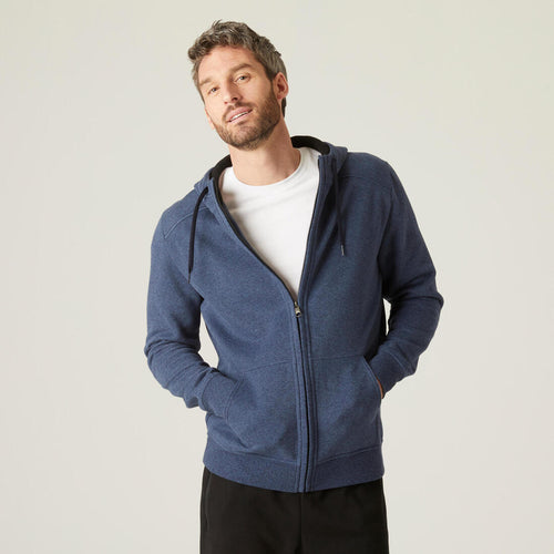 





Men's Straight-Cut Zipped Hoodie With Pocket 500