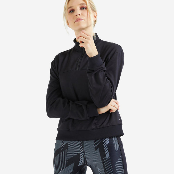 





Women's Cropped Long-Sleeved Fitness Cardio Sweatshirt, photo 1 of 4