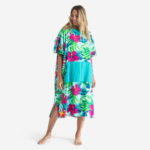 





ADULT SURFING PONCHO 500 Fish Print