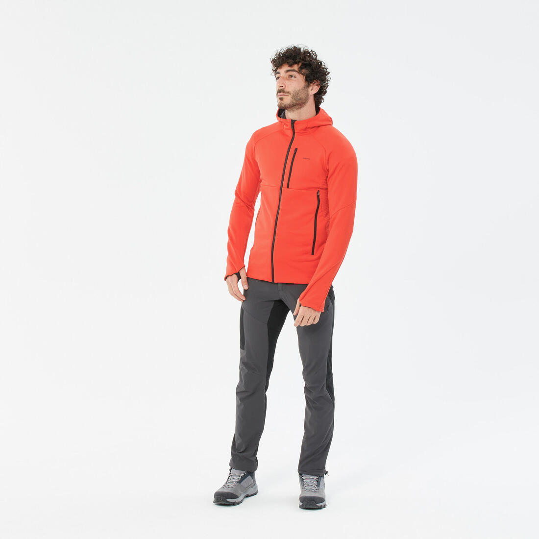 Men's Hiking Fleece Jacket - mh500 Hood