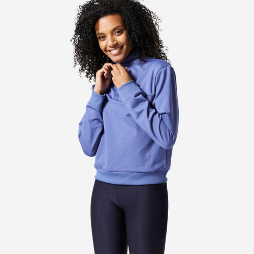 





Women's Cropped Long-Sleeved Fitness Cardio Sweatshirt