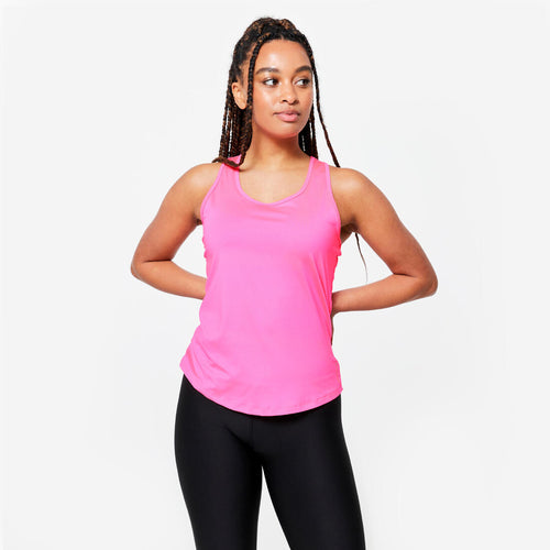 





Women's Cardio Fitness Muscle Back Tank Top My Top - Pastel