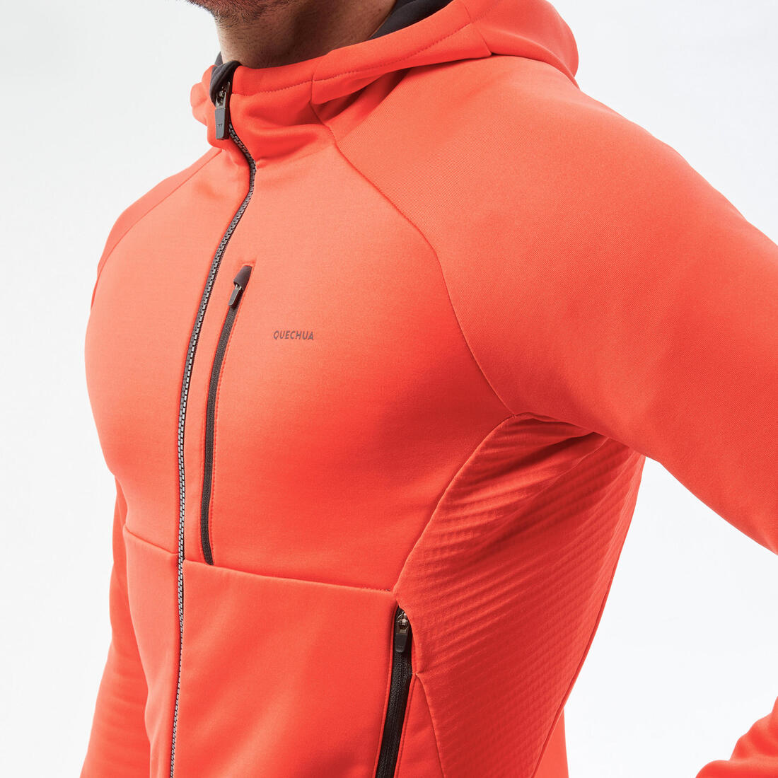 Men's Hiking Fleece Jacket - mh500 Hood
